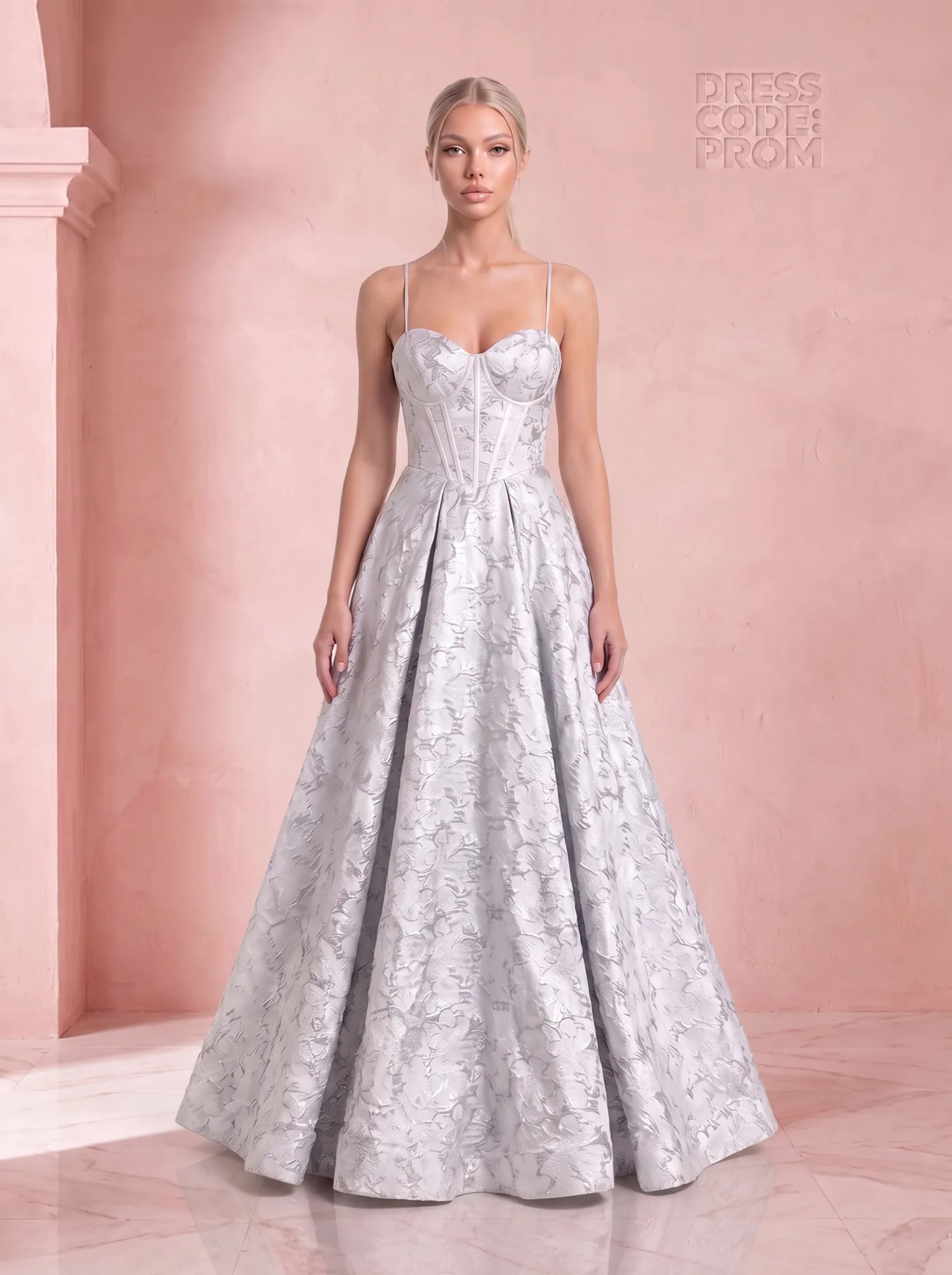 The Cordelia Gown - Silver by Dress Code Prom