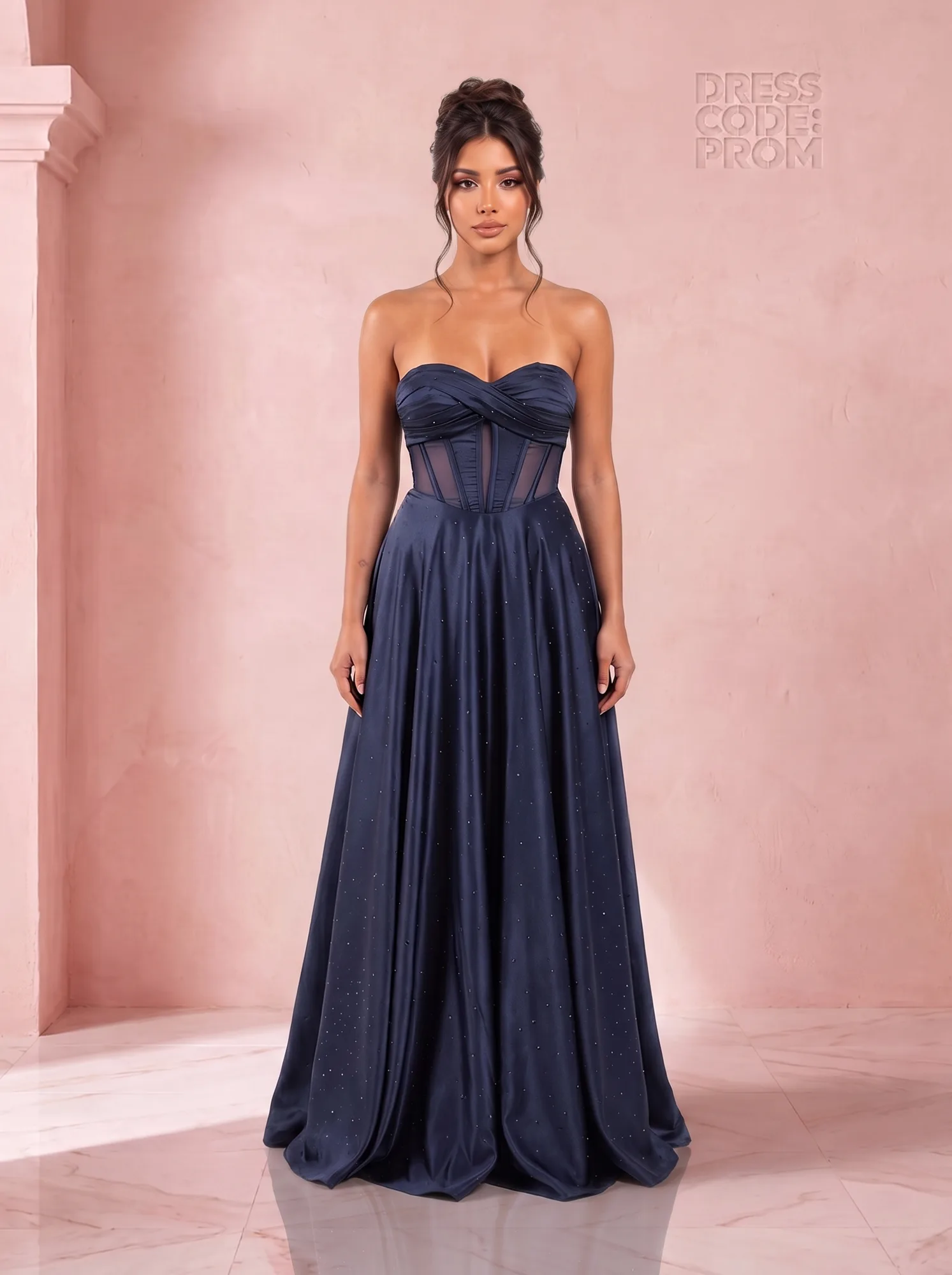 The Rowena Gown - Navy by Dress Code Prom