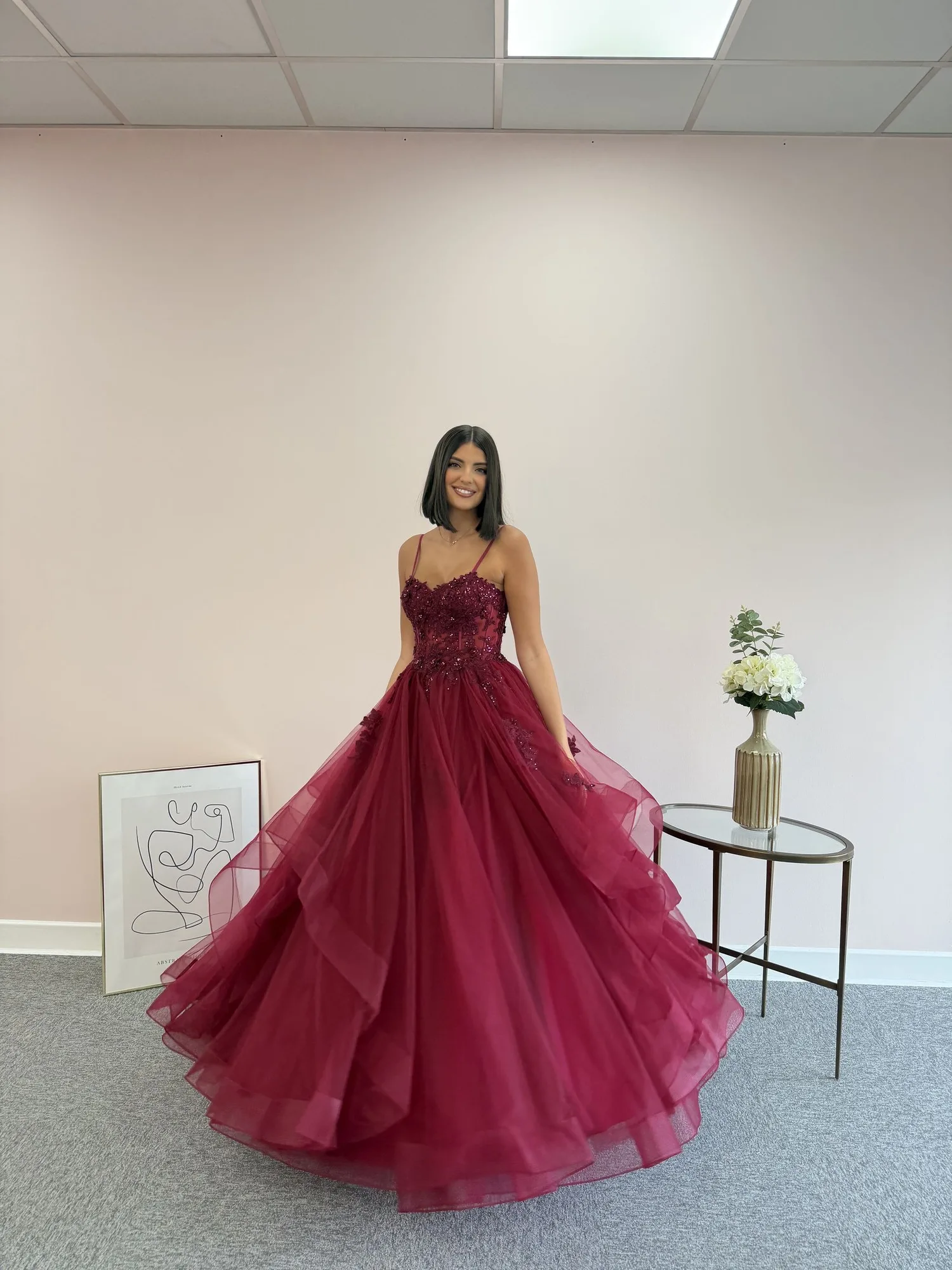 The Primrose Gown - Deep Red by Dress Code Prom