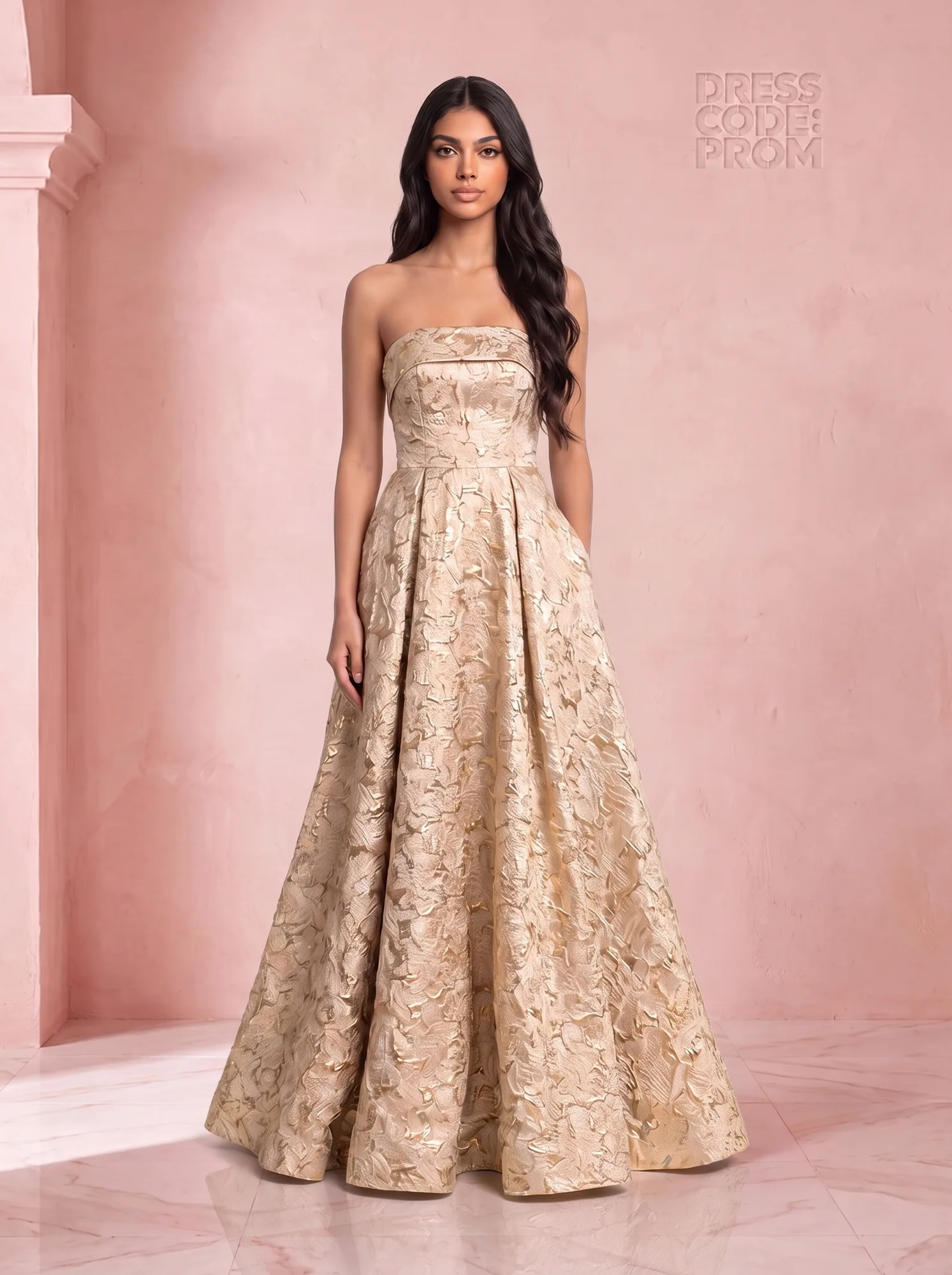 The Ottilie Gown - Gold by Dress Code Prom