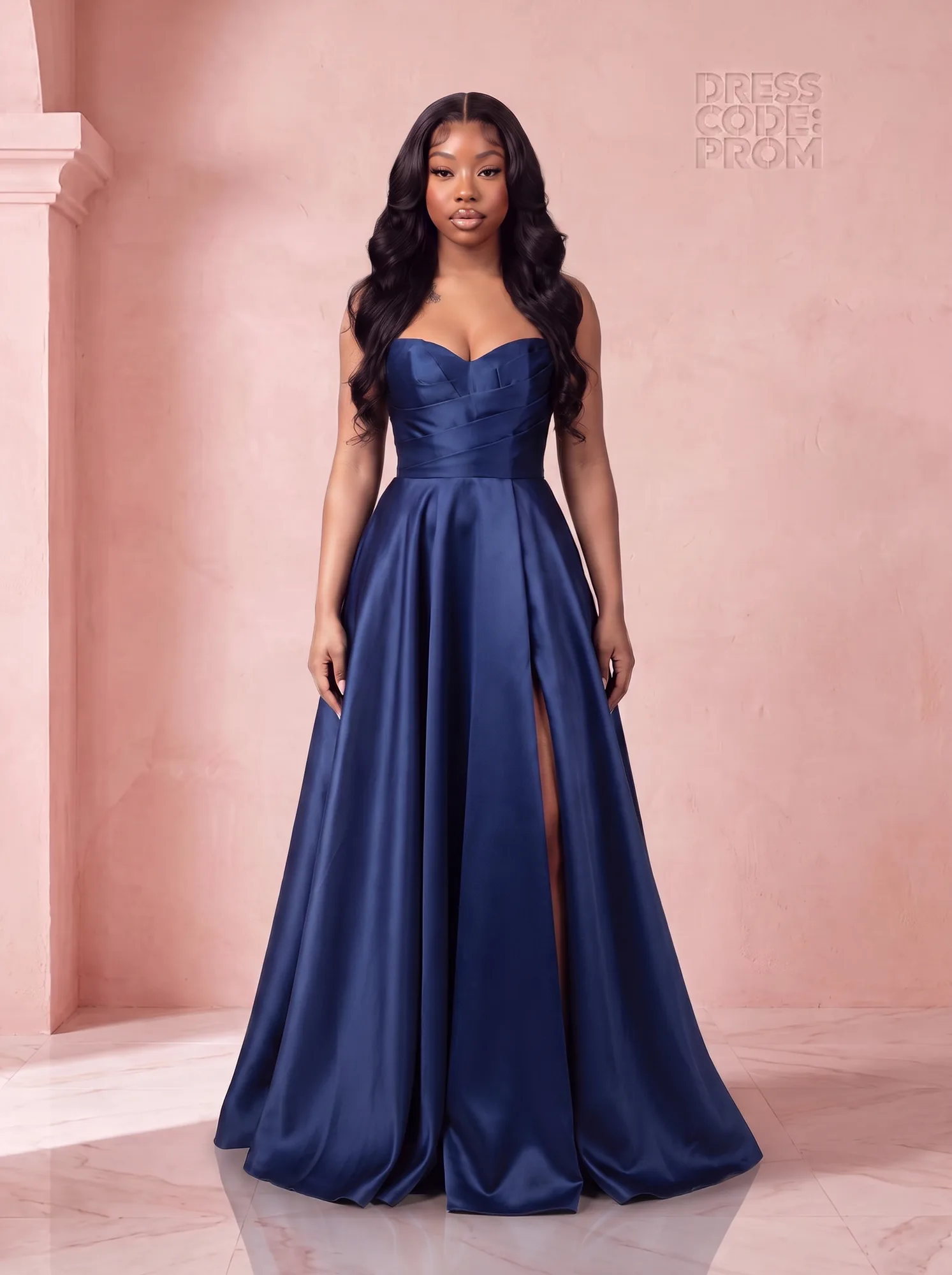 The Liliana Gown - Navy by Dress Code Prom