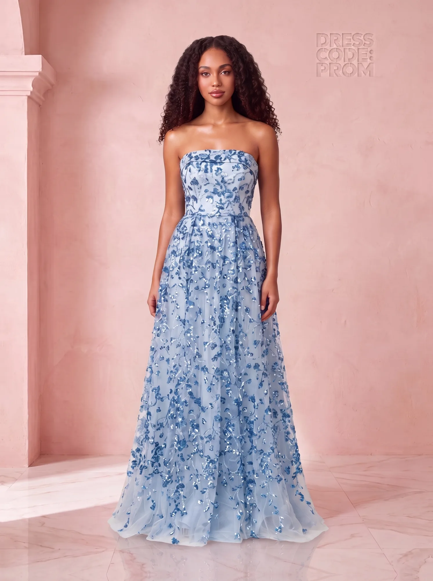 The Estelle Gown - Baby Blue by Dress Code Prom