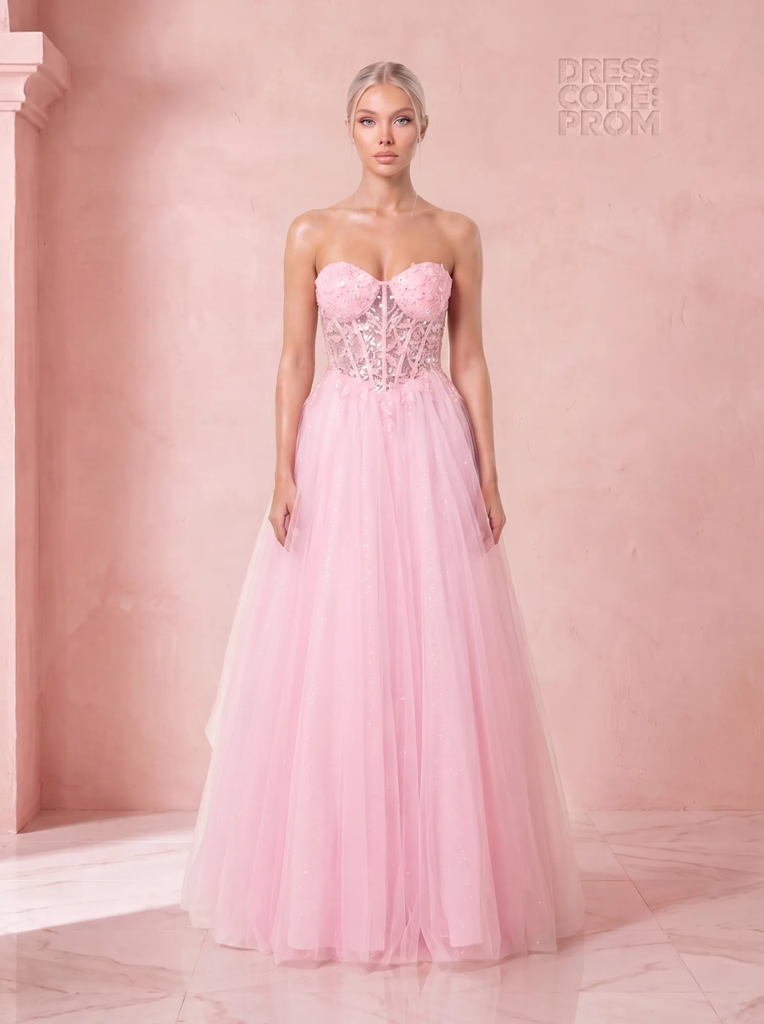 The Belle Gown - Pink by Dress Code Prom