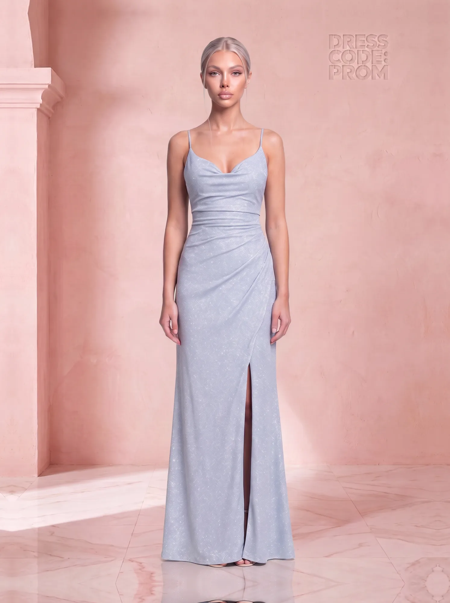 The Serena Gown - Powder Blue by Dress Code Prom