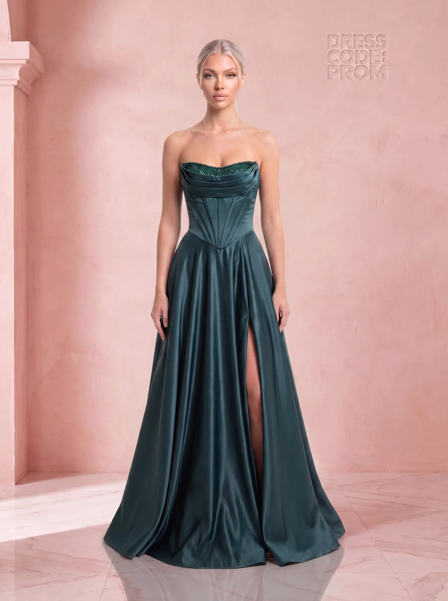 The Imogen Gown - Teal by Dress Code Prom