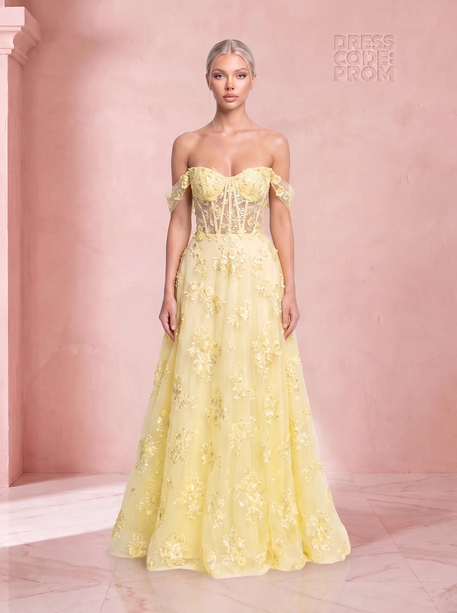 The Marigold Gown - Lemon by Dress Code Prom