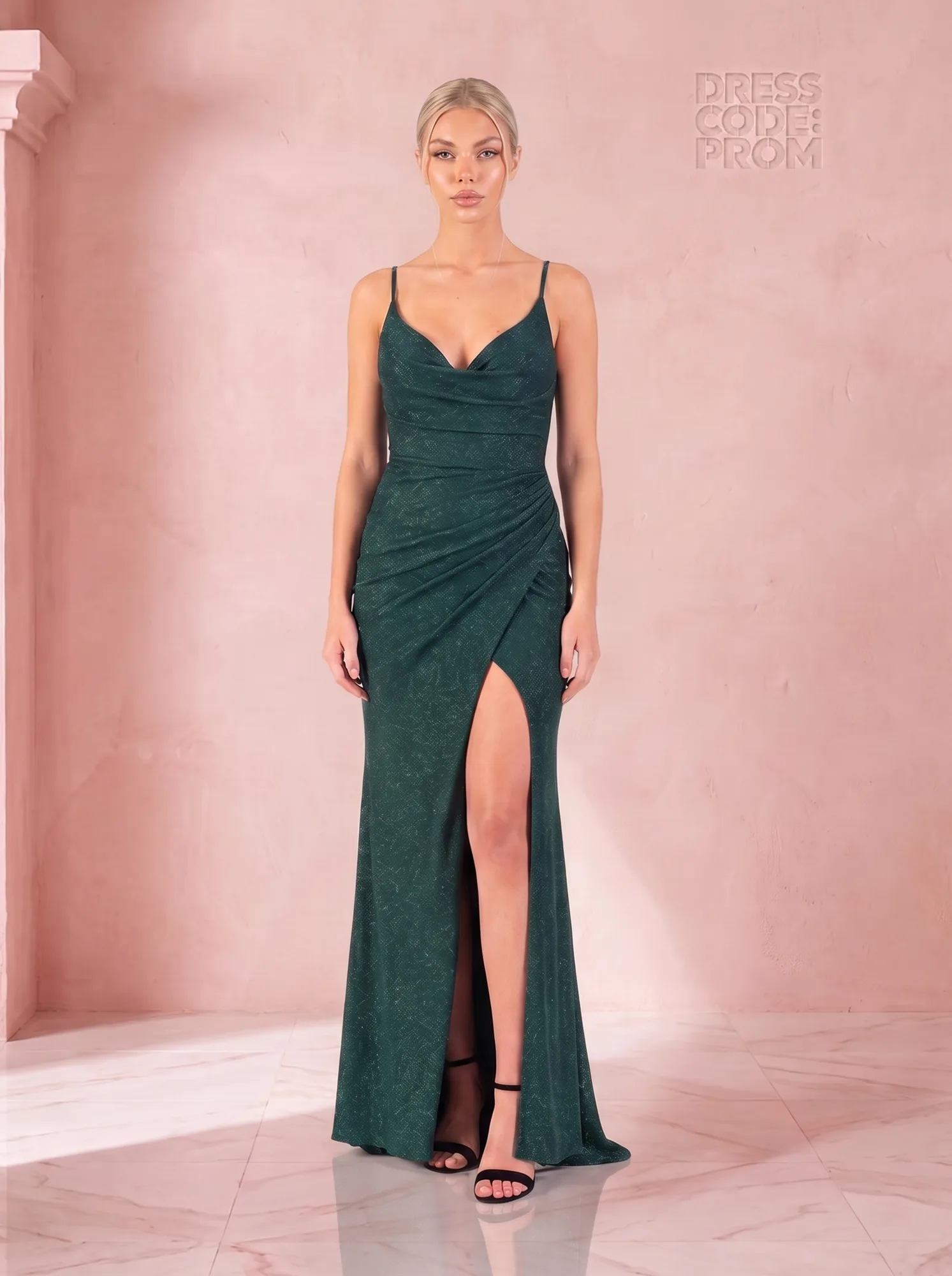 The Serena Gown - Emerald by Dress Code Prom