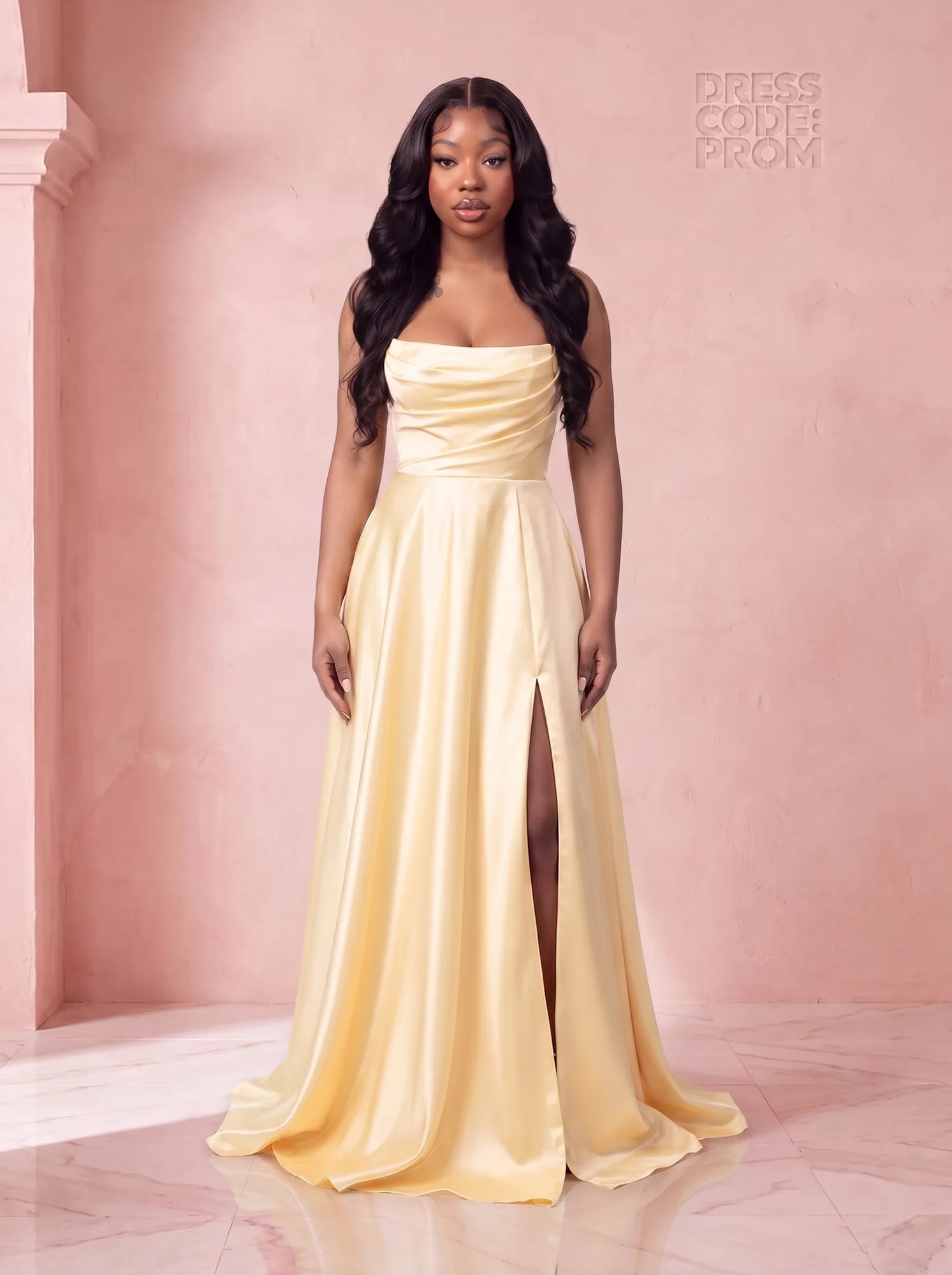 The Liliana Gown - Lemon by Dress Code Prom