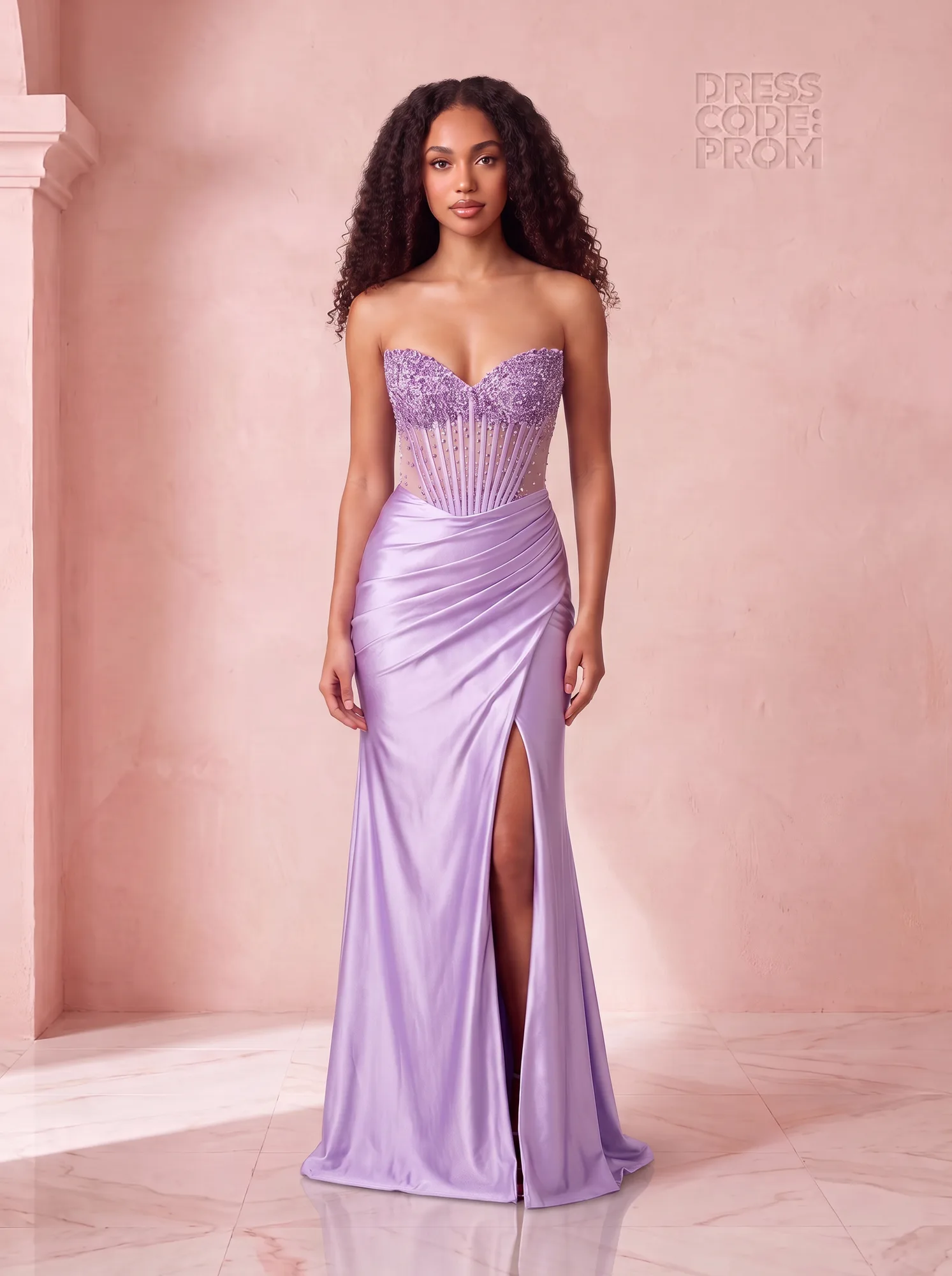 The Sienna Gown - Lilac by Dress Code Prom