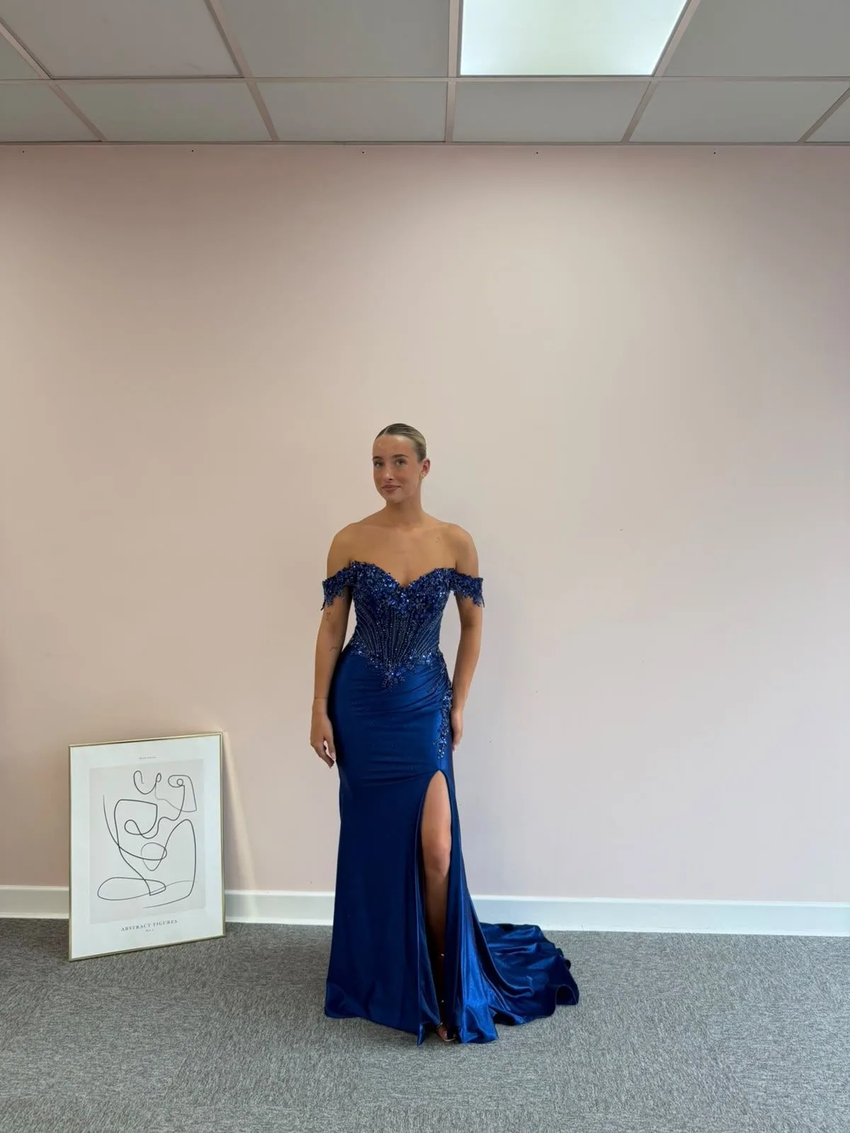 The Octavia Gown - Navy by Dress Code Prom
