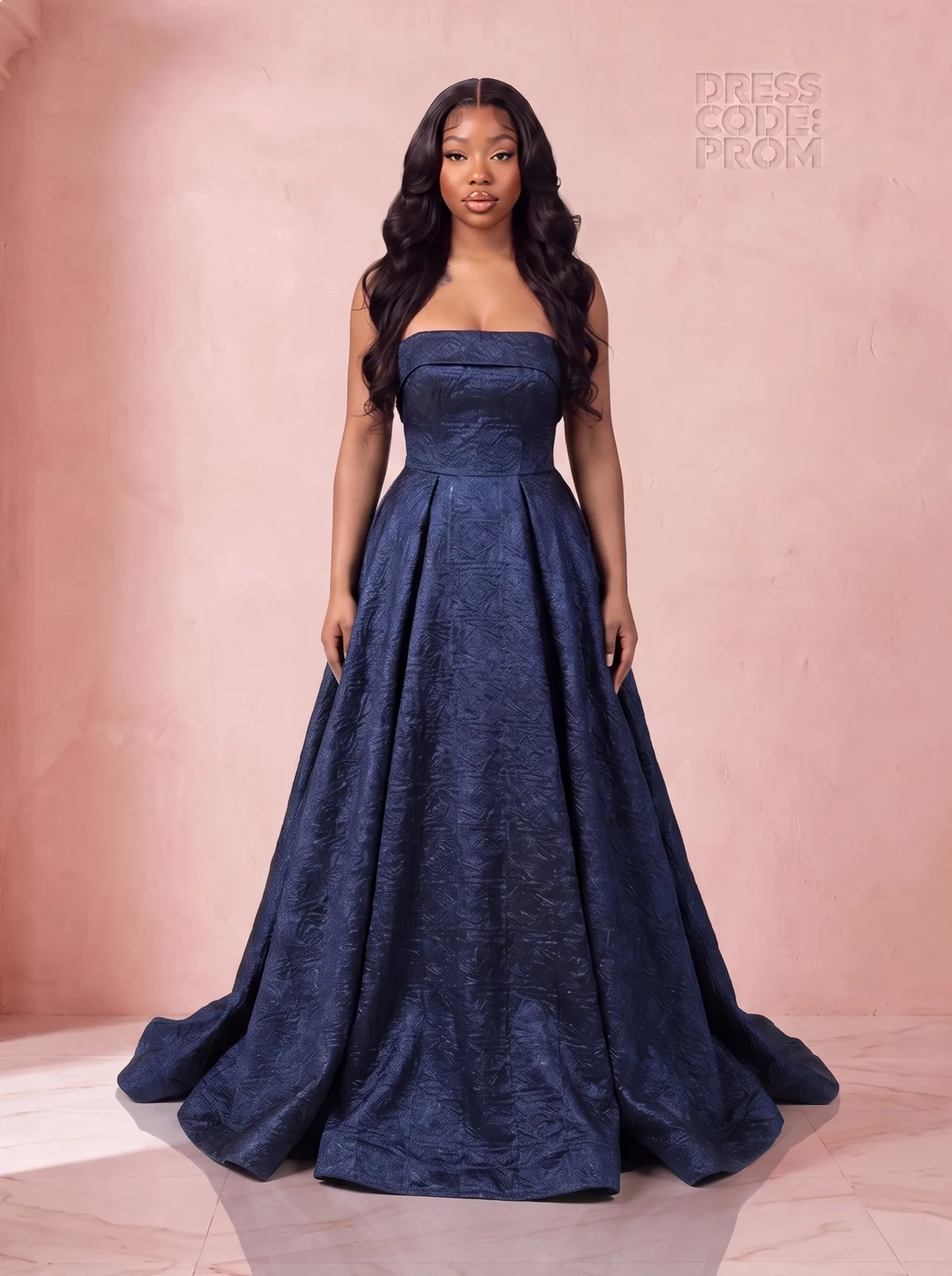 The Odile Gown - Navy by Dress Code Prom