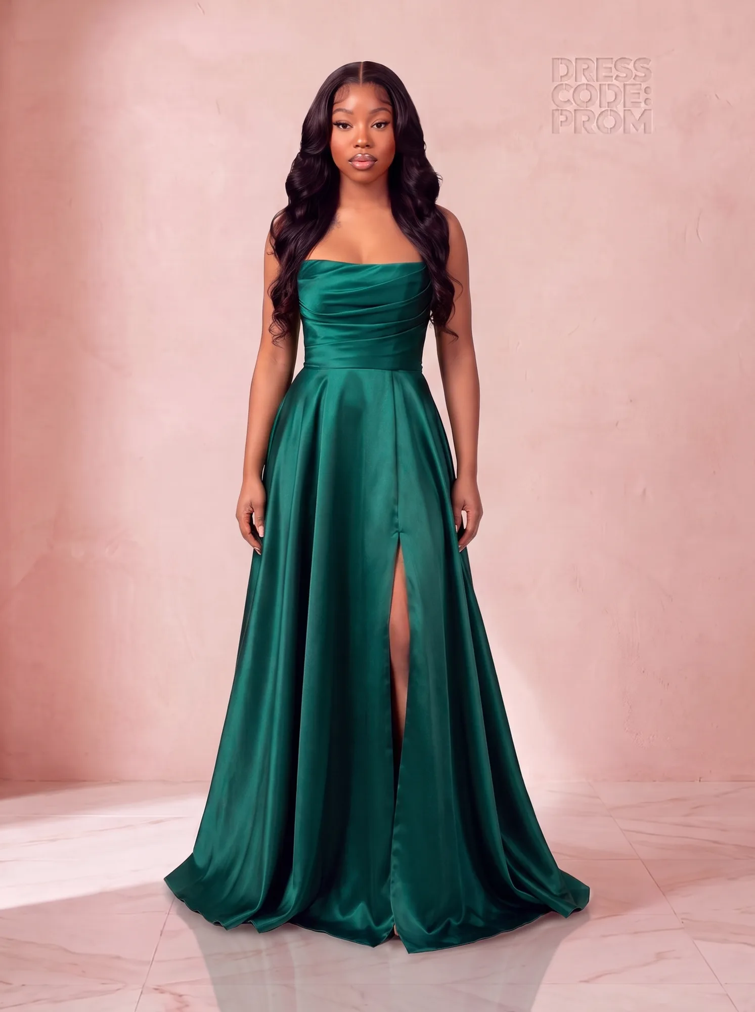 The Liliana Gown - Emerald by Dress Code Prom