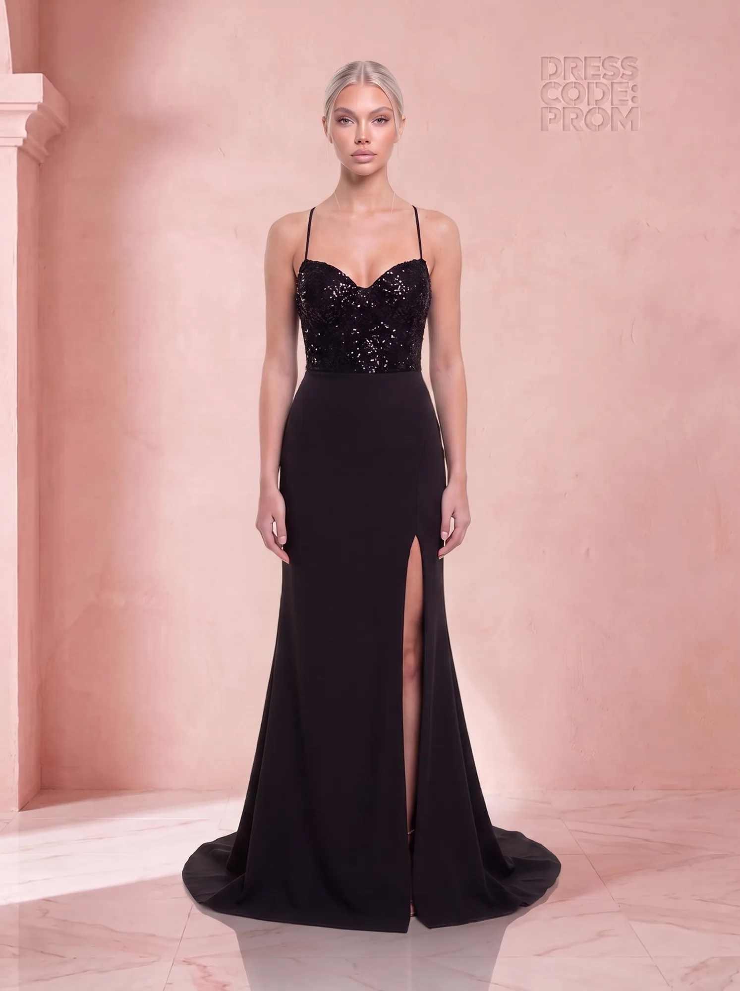 The Renata Gown - Black by Dress Code Prom