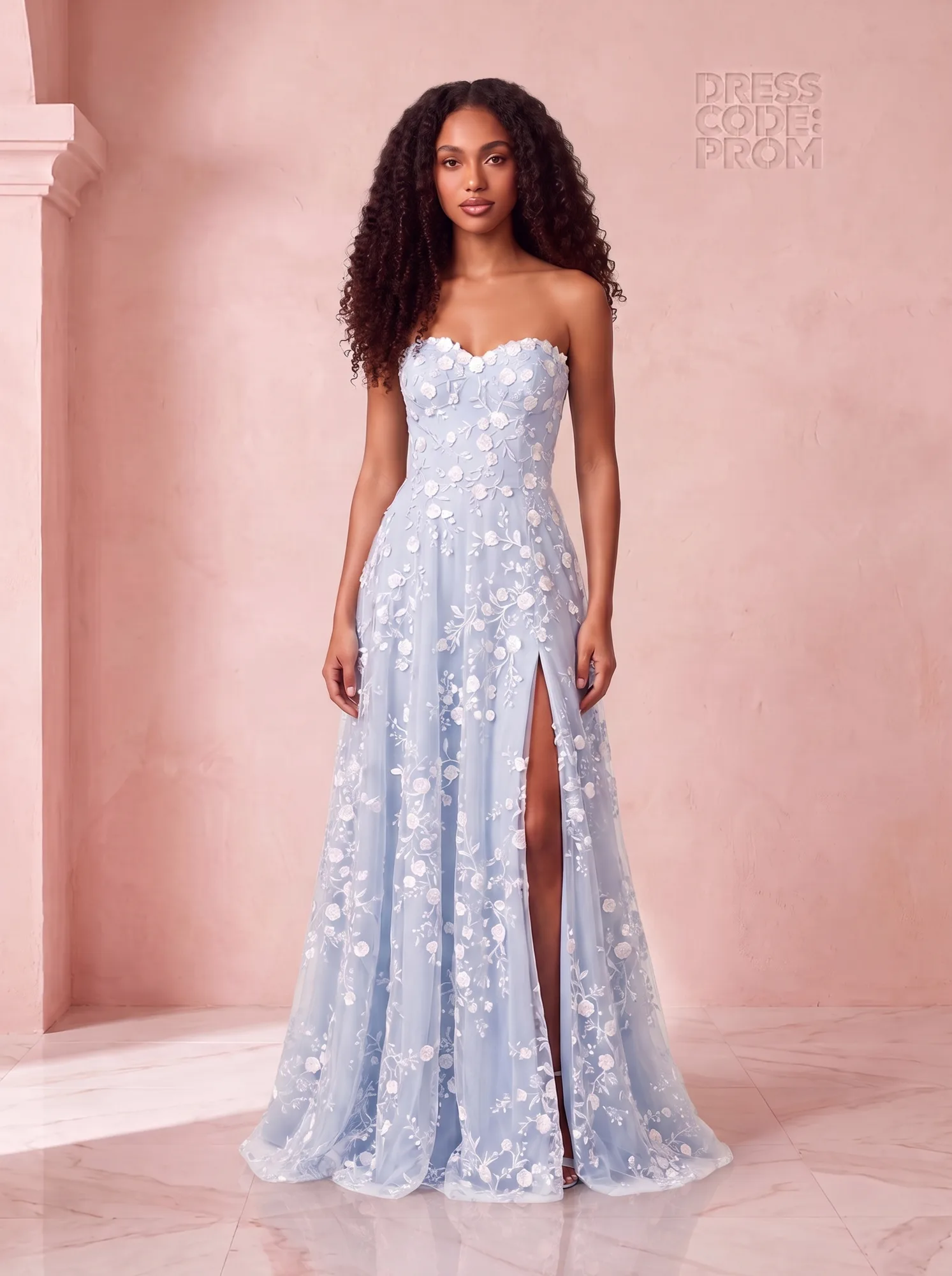 The Elodie Gown - Baby Blue by Dress Code Prom